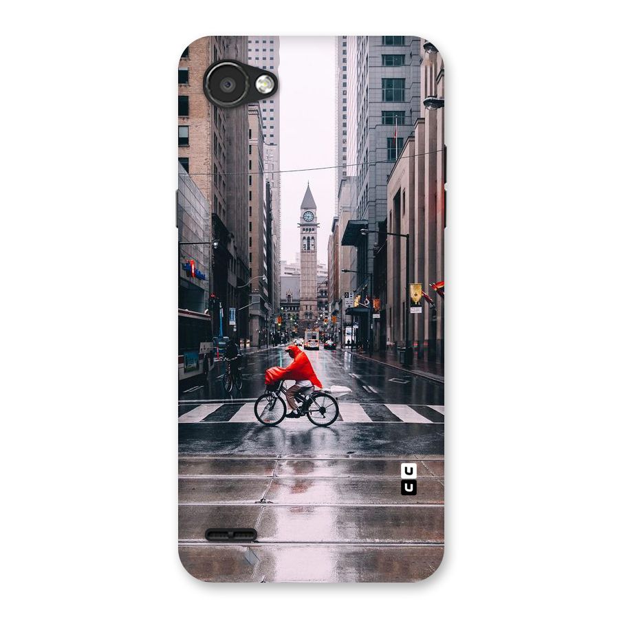 Red Bicycle Street Back Case for LG Q6