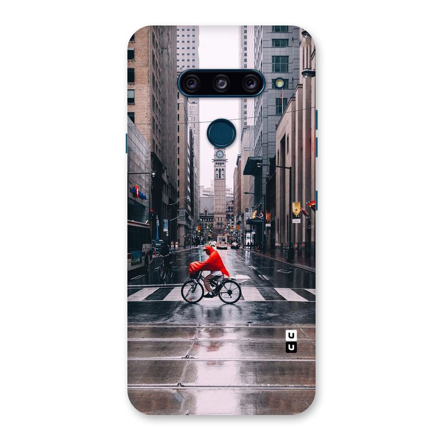 Red Bicycle Street Back Case for LG  V40 ThinQ