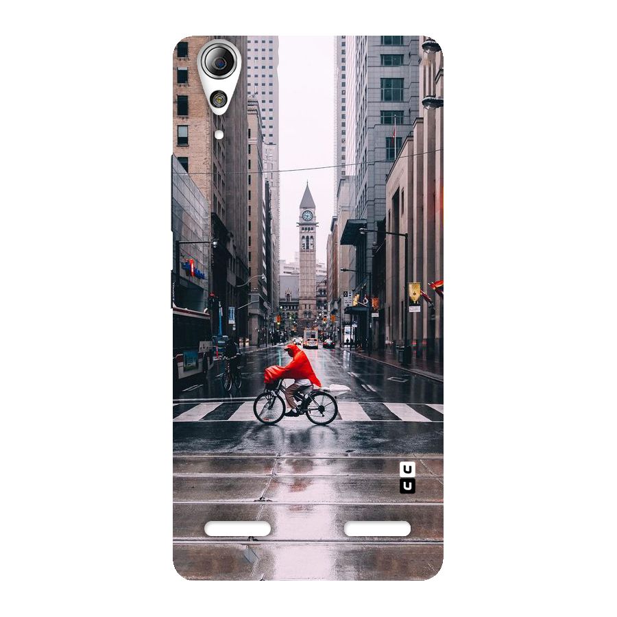 Red Bicycle Street Back Case for Lenovo A6000 Plus