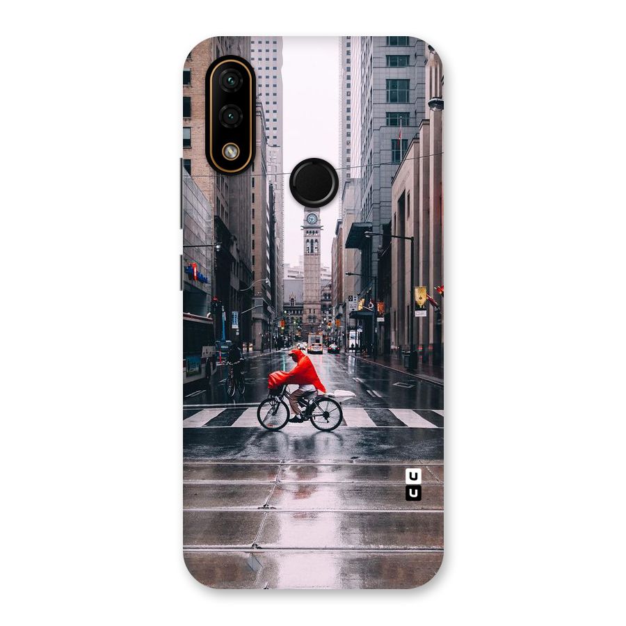 Red Bicycle Street Back Case for Lenovo A6 Note
