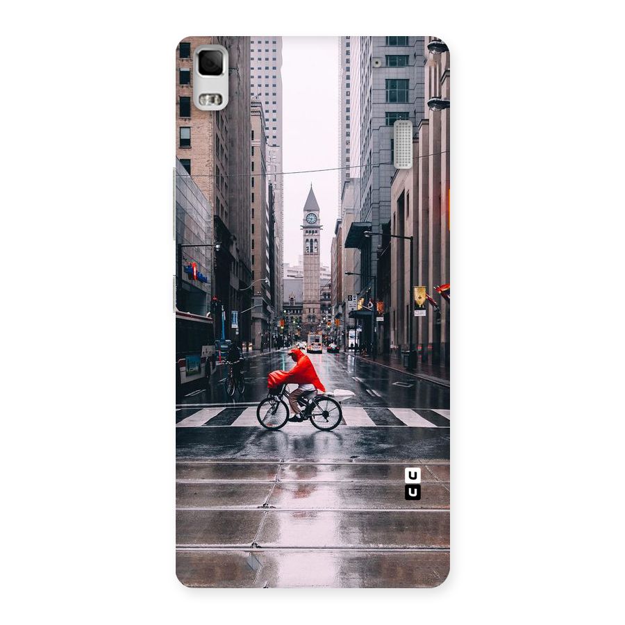 Red Bicycle Street Back Case for Lenovo A7000
