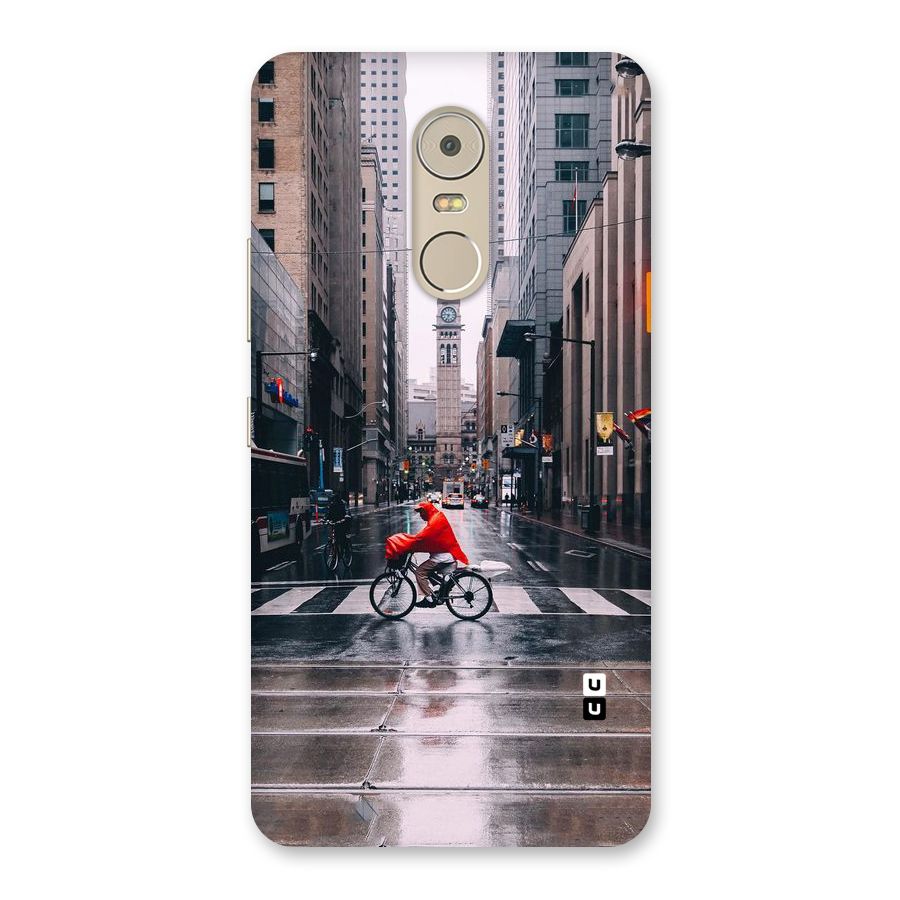 Red Bicycle Street Back Case for Lenovo K6 Note