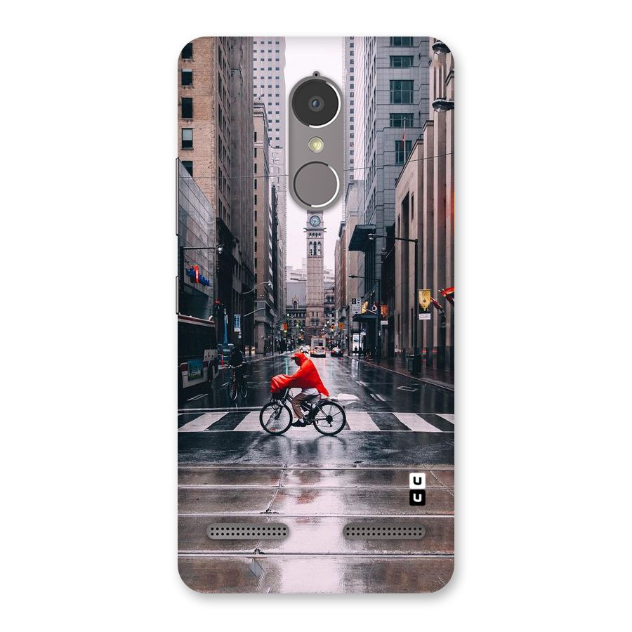 Red Bicycle Street Back Case for Lenovo K6 Power