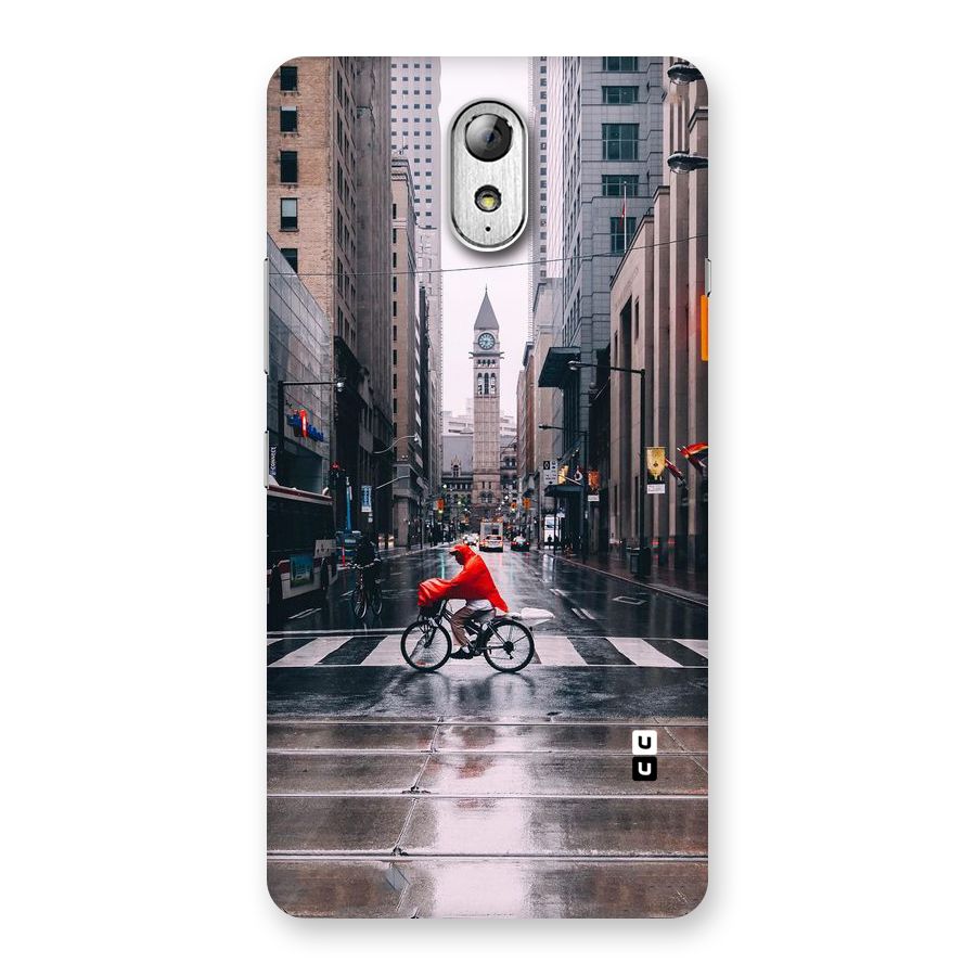 Red Bicycle Street Back Case for Lenovo Vibe P1M