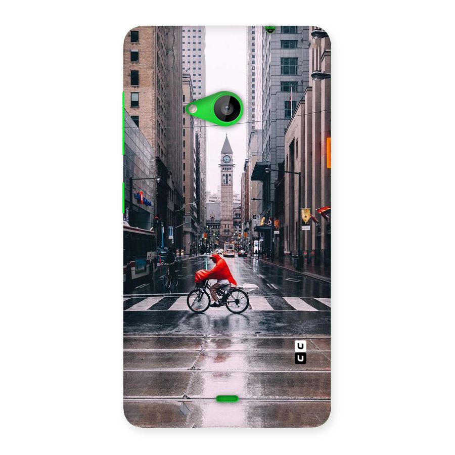 Red Bicycle Street Back Case for Lumia 535