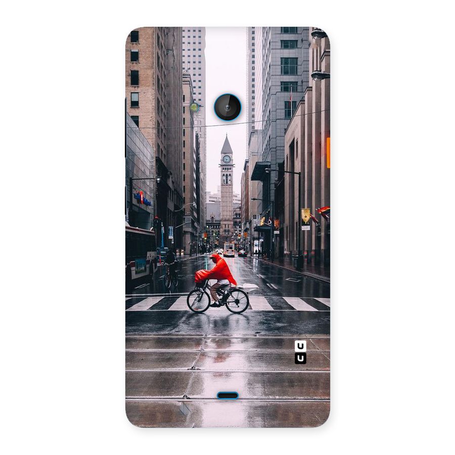 Red Bicycle Street Back Case for Lumia 540