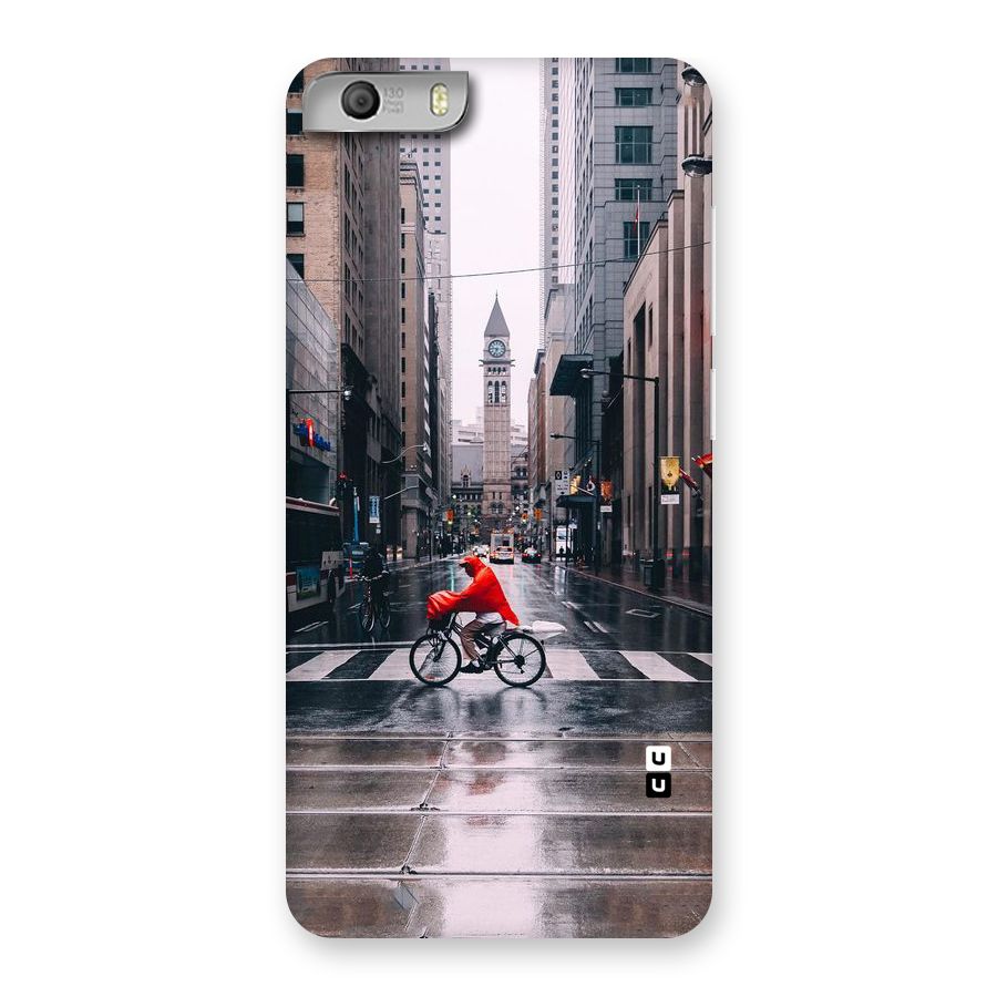 Red Bicycle Street Back Case for Micromax Canvas Knight 2