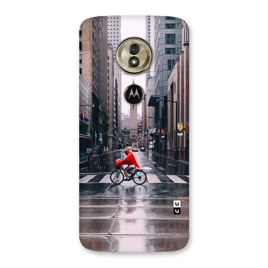 Red Bicycle Street Back Case for Moto G6 Play