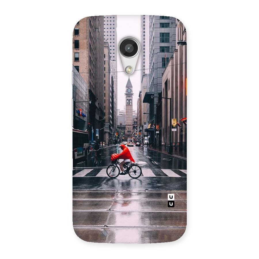 Red Bicycle Street Back Case for Moto G 2nd Gen