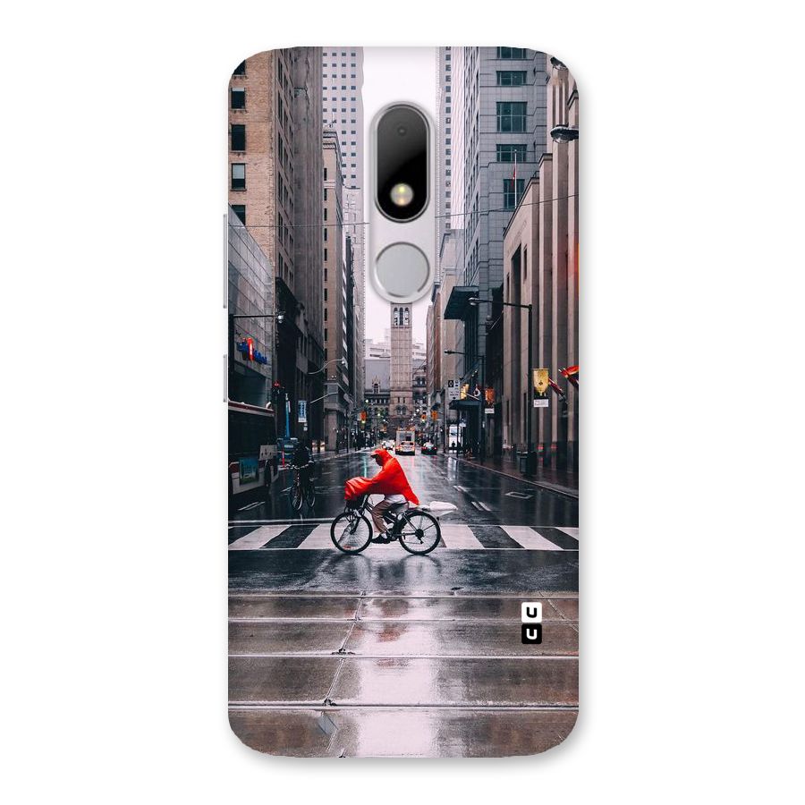 Red Bicycle Street Back Case for Moto M