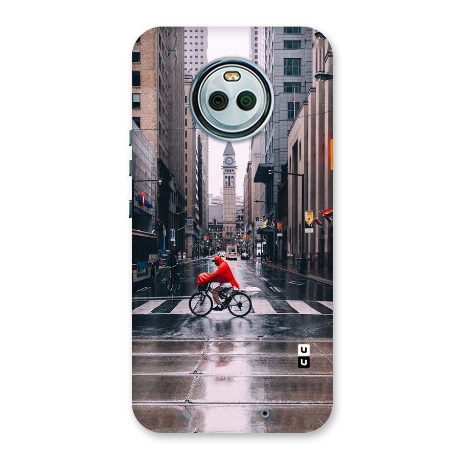 Red Bicycle Street Back Case for Moto X4