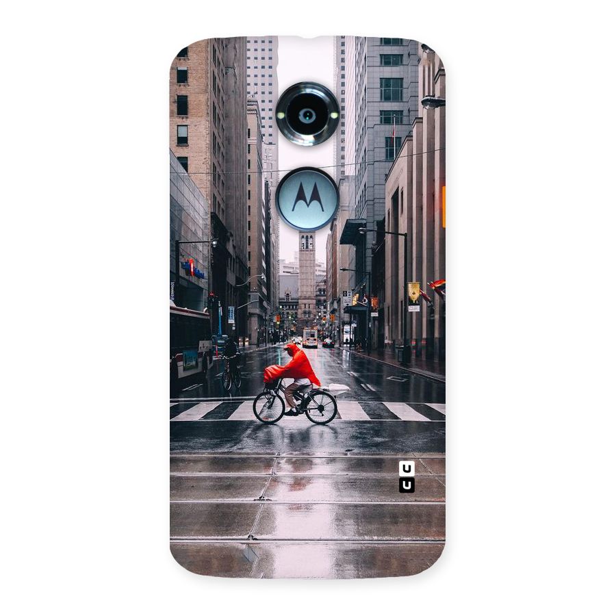 Red Bicycle Street Back Case for Moto X 2nd Gen