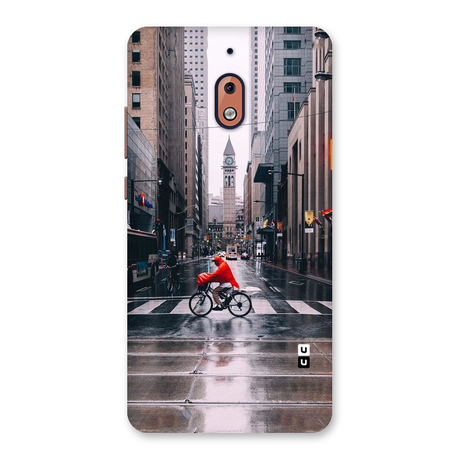 Red Bicycle Street Back Case for Nokia 2.1