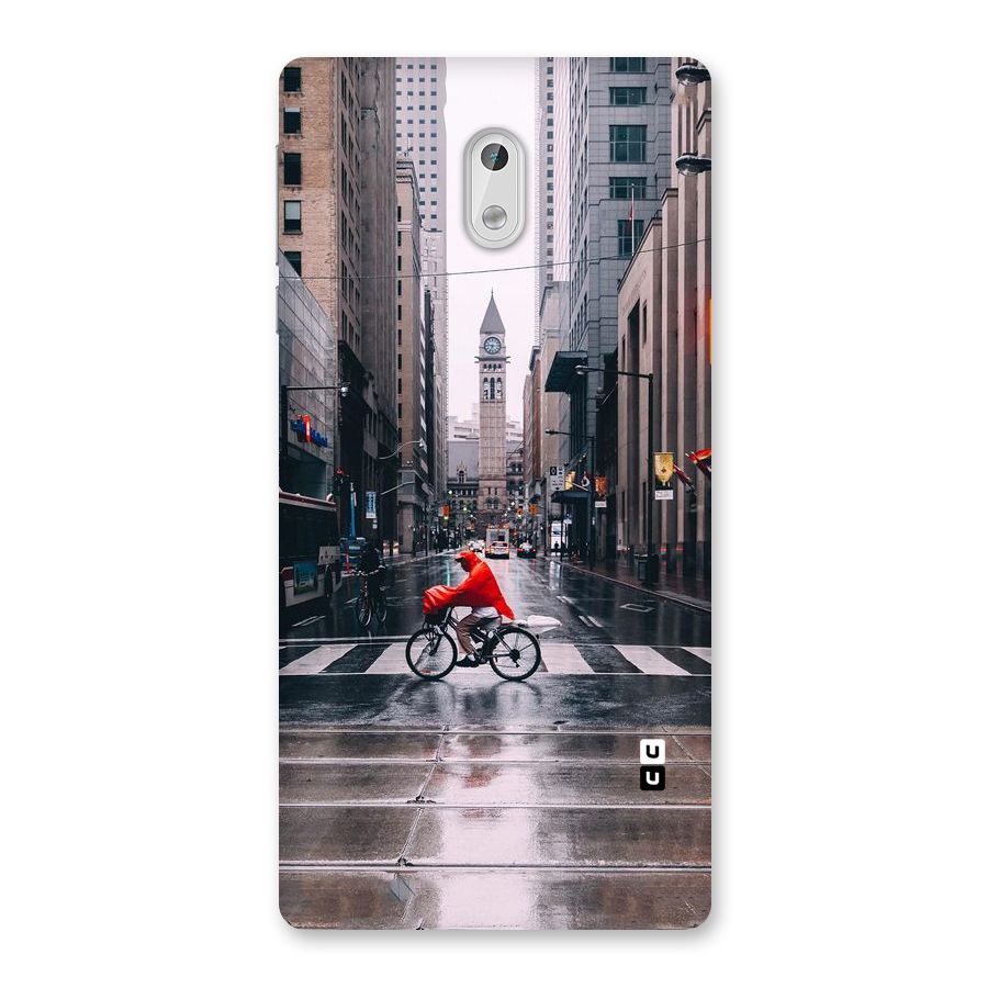 Red Bicycle Street Back Case for Nokia 3