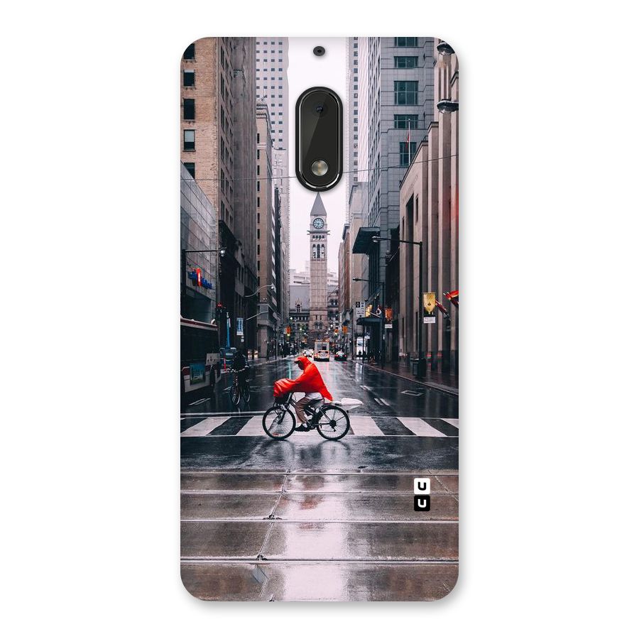 Red Bicycle Street Back Case for Nokia 6