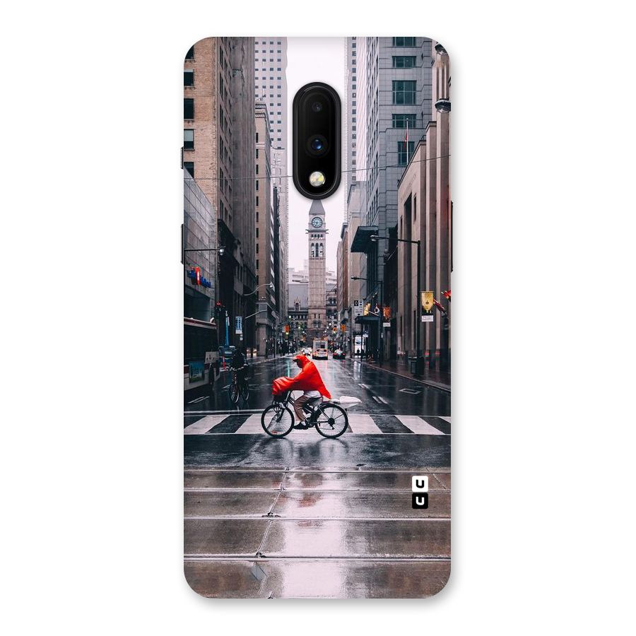 Red Bicycle Street Back Case for OnePlus 7
