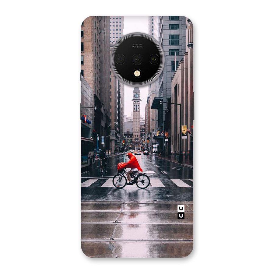 Red Bicycle Street Back Case for OnePlus 7T