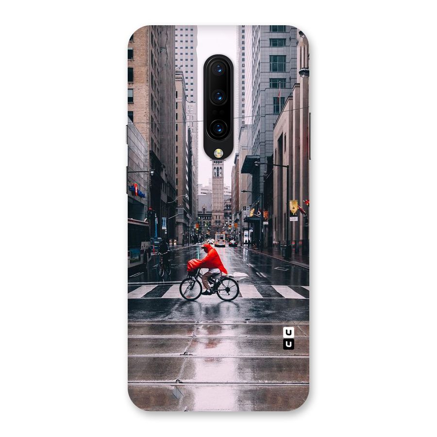 Red Bicycle Street Back Case for OnePlus 7 Pro