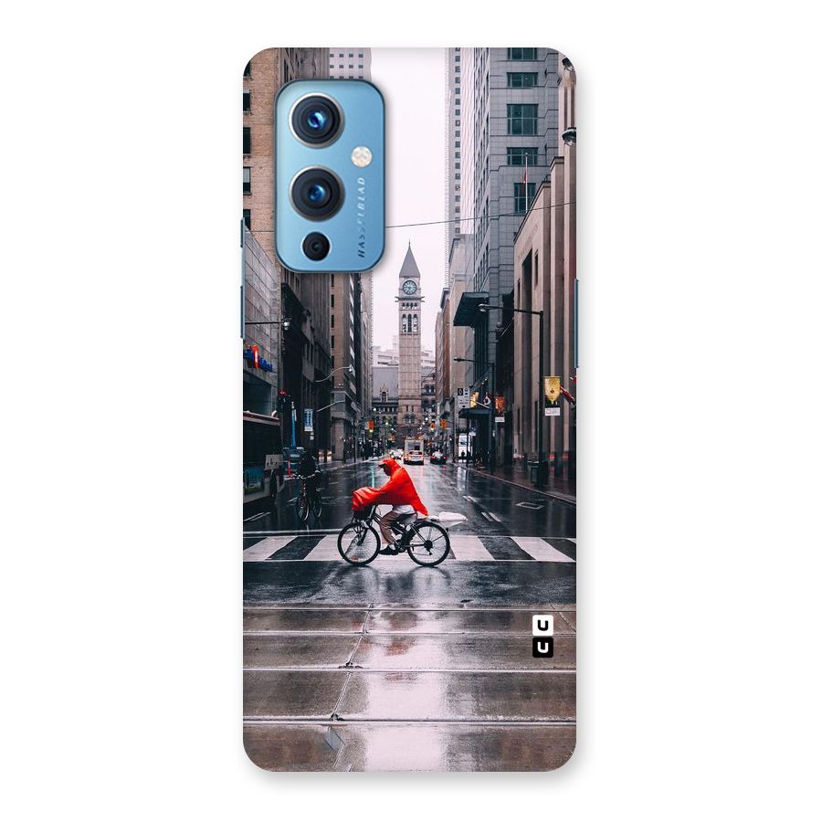 Red Bicycle Street Back Case for OnePlus 9