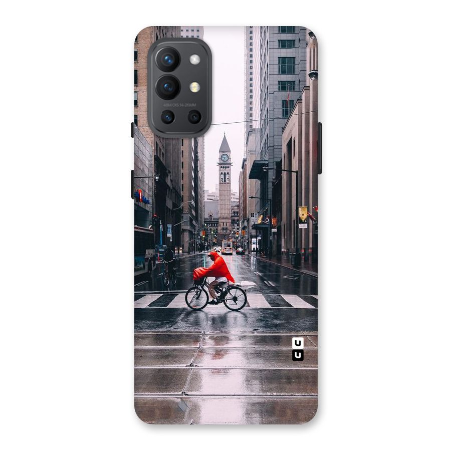 Red Bicycle Street Back Case for OnePlus 9R