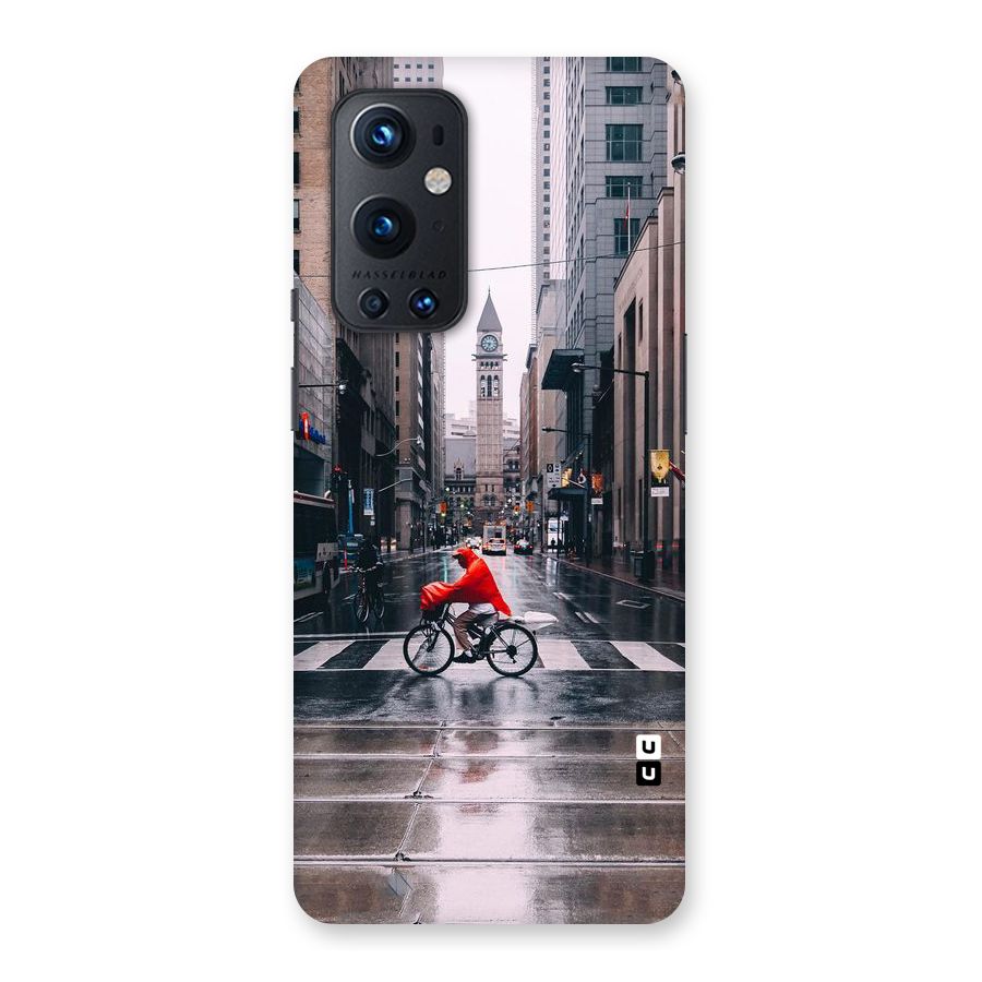 Red Bicycle Street Back Case for OnePlus 9 Pro