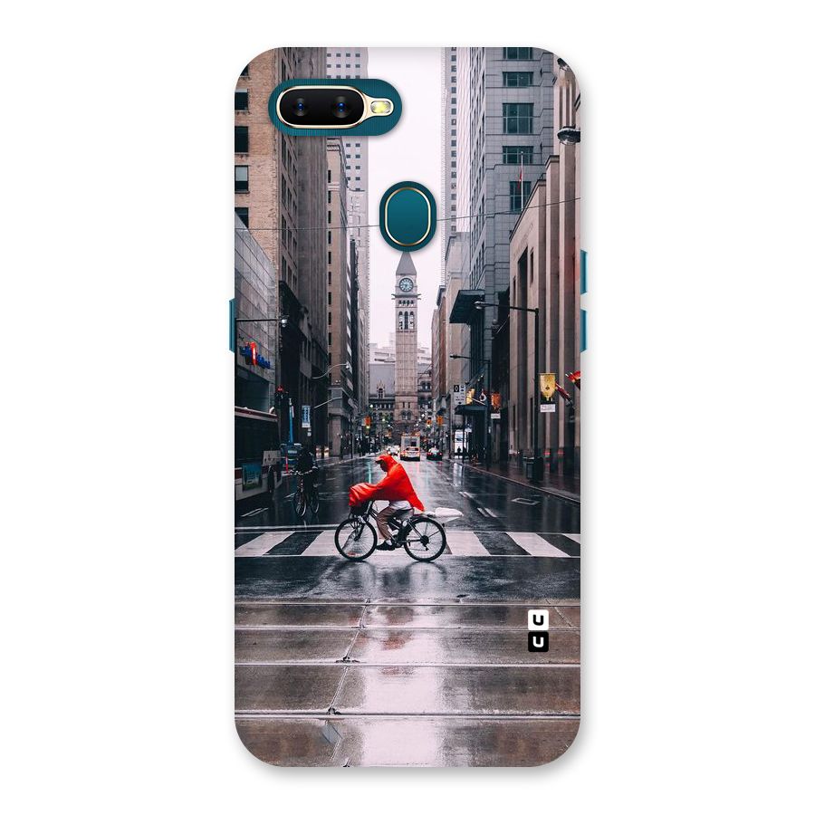 Red Bicycle Street Back Case for Oppo A11k