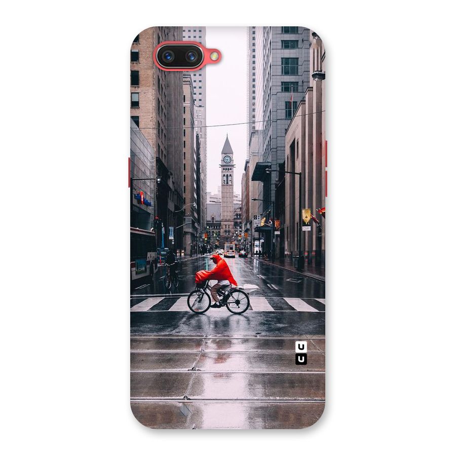 Red Bicycle Street Back Case for Oppo A3s