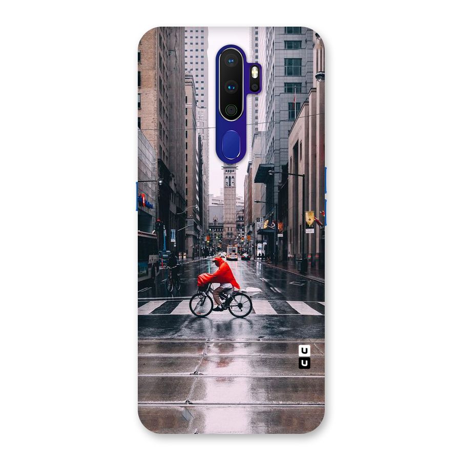 Red Bicycle Street Back Case for Oppo A9 (2020)