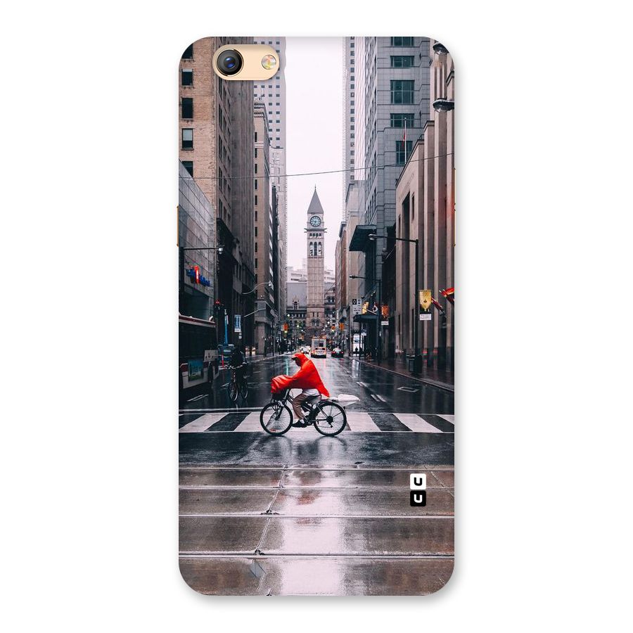Red Bicycle Street Back Case for Oppo F3 Plus
