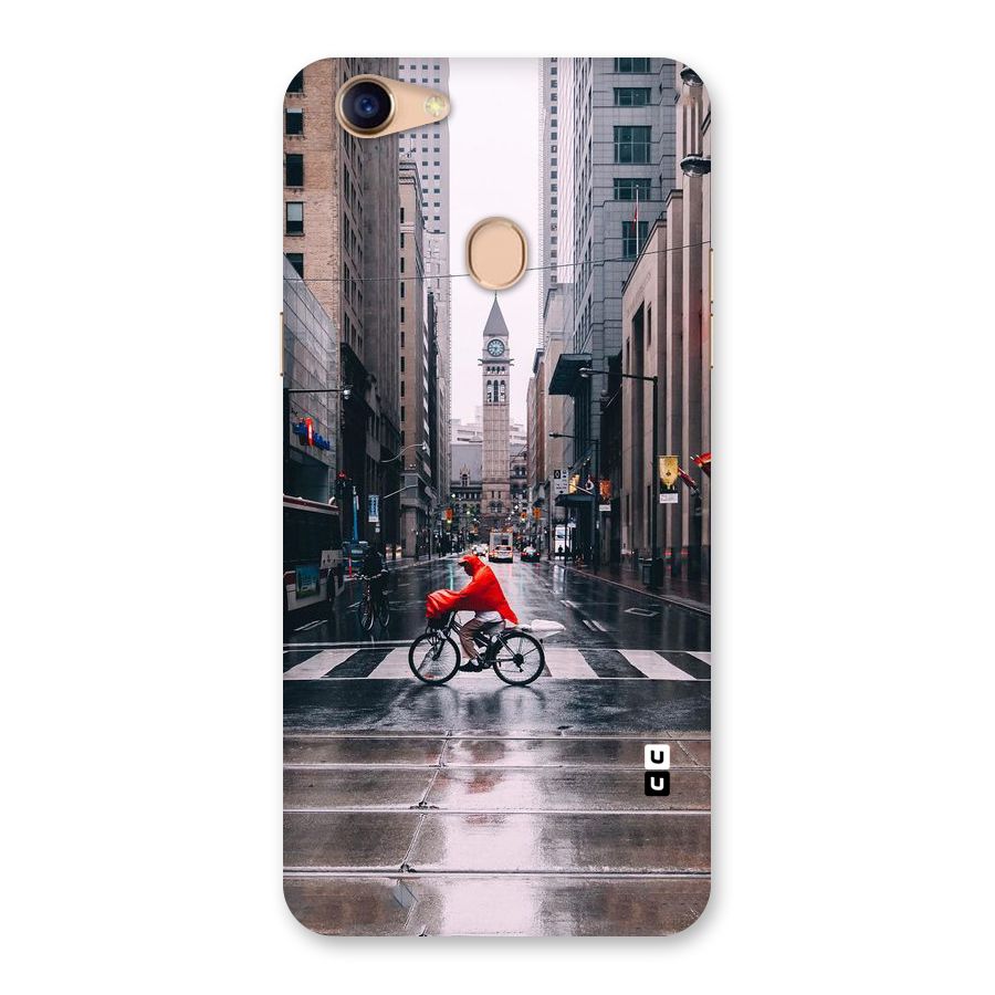 Red Bicycle Street Back Case for Oppo F5