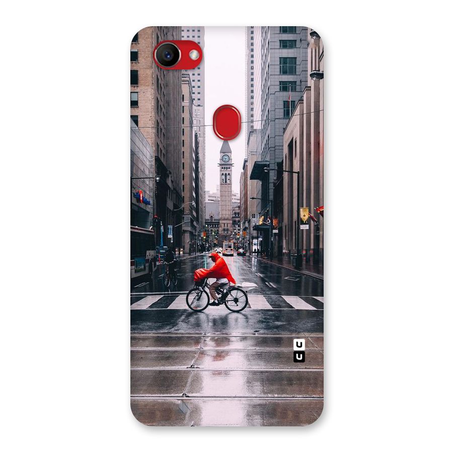 Red Bicycle Street Back Case for Oppo F7