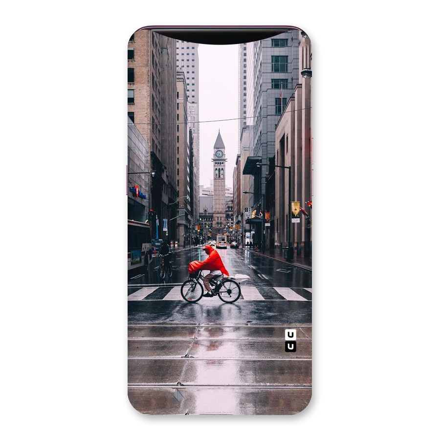 Red Bicycle Street Back Case for Oppo Find X