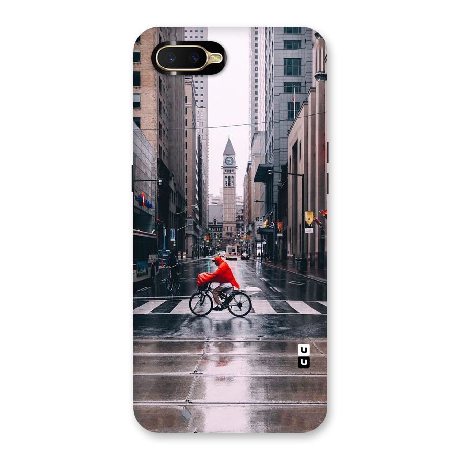 Red Bicycle Street Back Case for Oppo K1