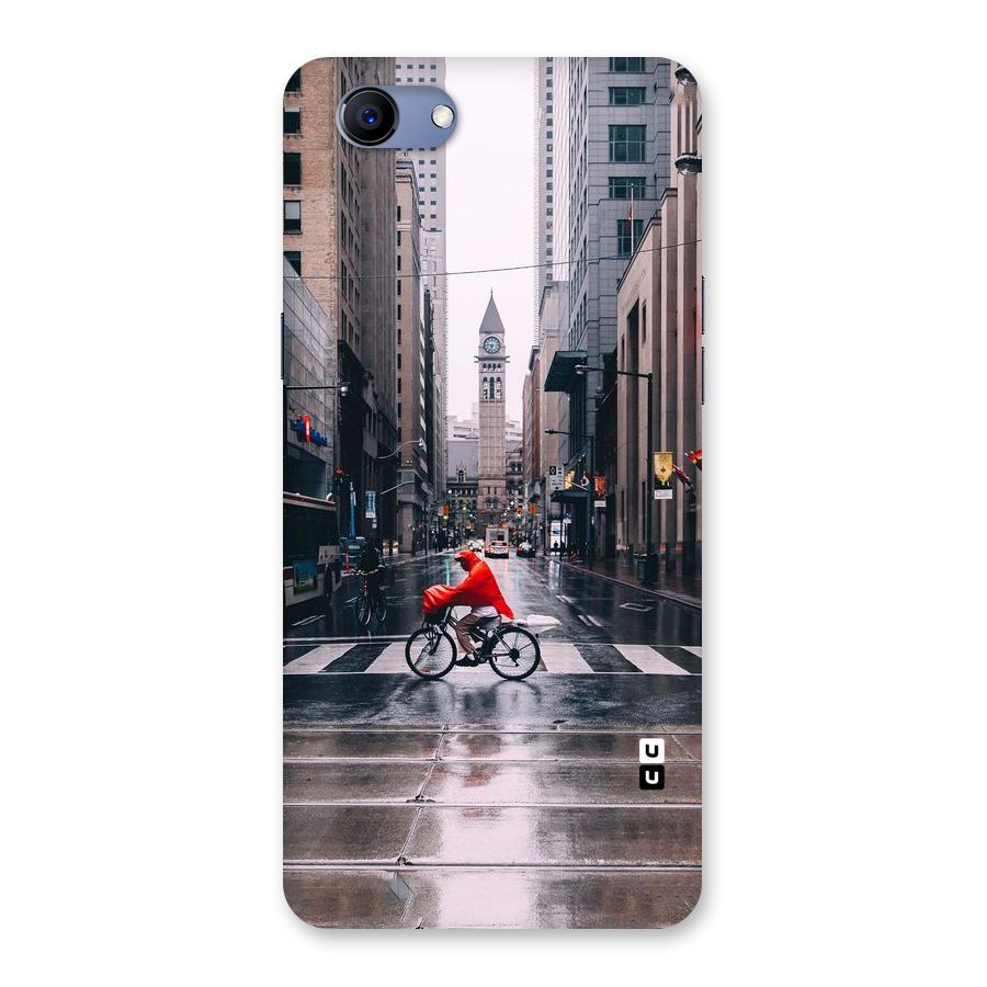 Red Bicycle Street Back Case for Oppo Realme 1