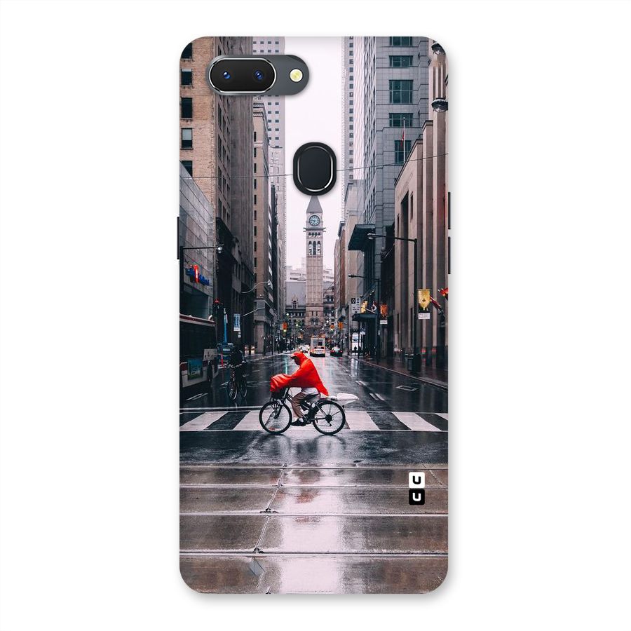 Red Bicycle Street Back Case for Oppo Realme 2