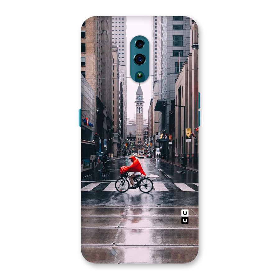 Red Bicycle Street Back Case for Oppo Reno