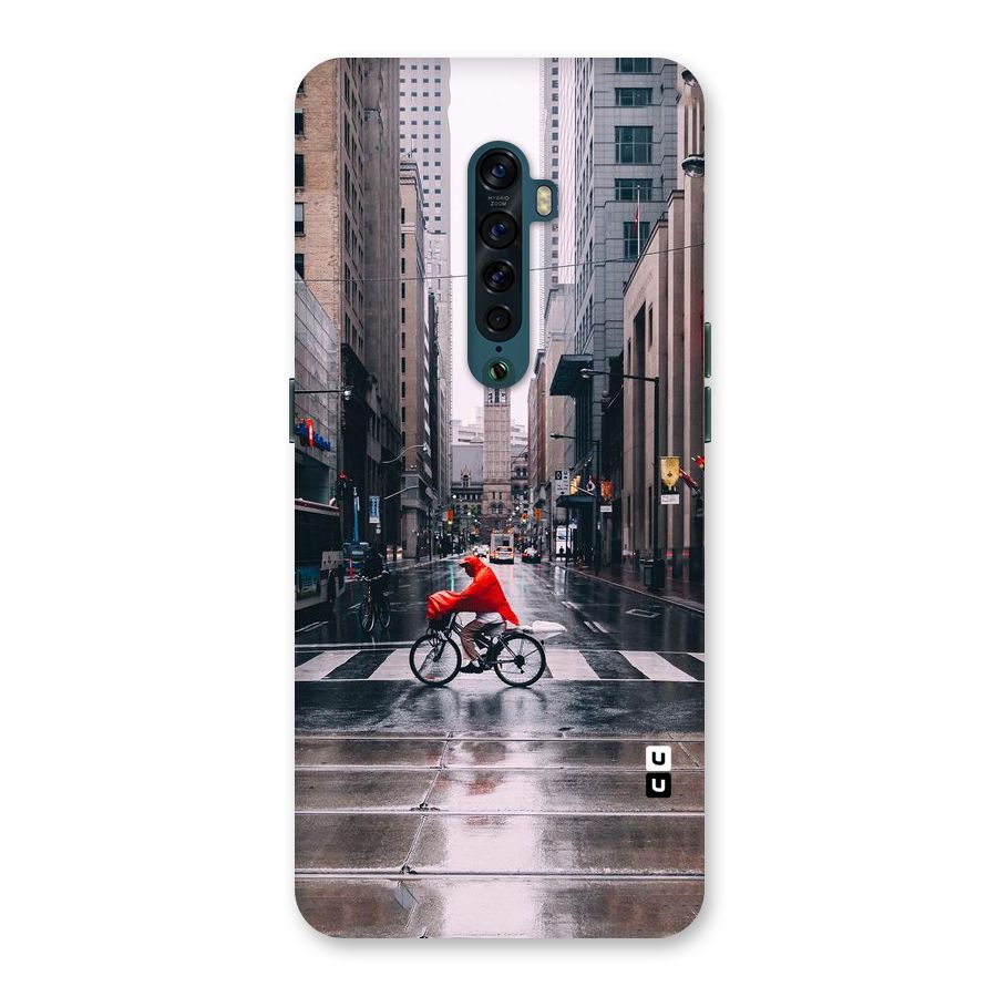 Red Bicycle Street Back Case for Oppo Reno2