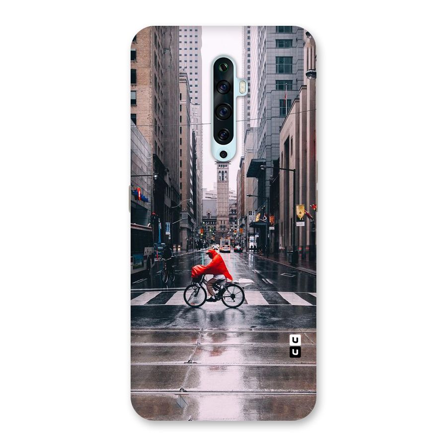 Red Bicycle Street Back Case for Oppo Reno2 F