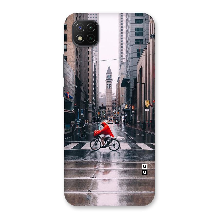 Red Bicycle Street Back Case for Poco C3