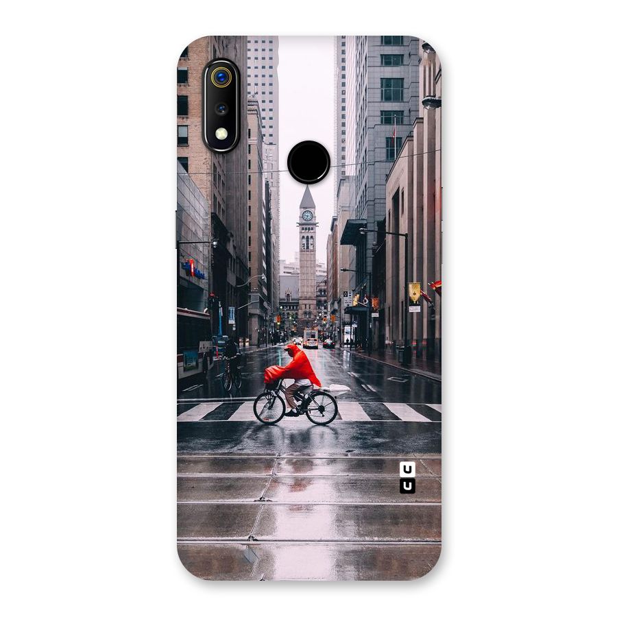 Red Bicycle Street Back Case for Realme 3