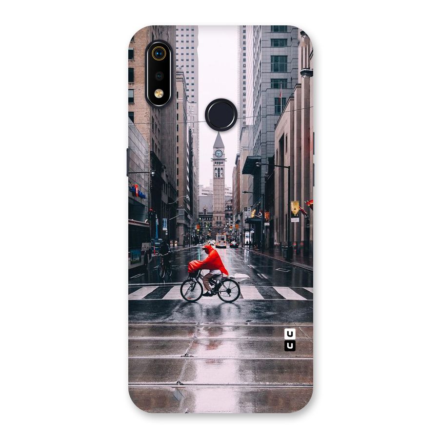 Red Bicycle Street Back Case for Realme 3i