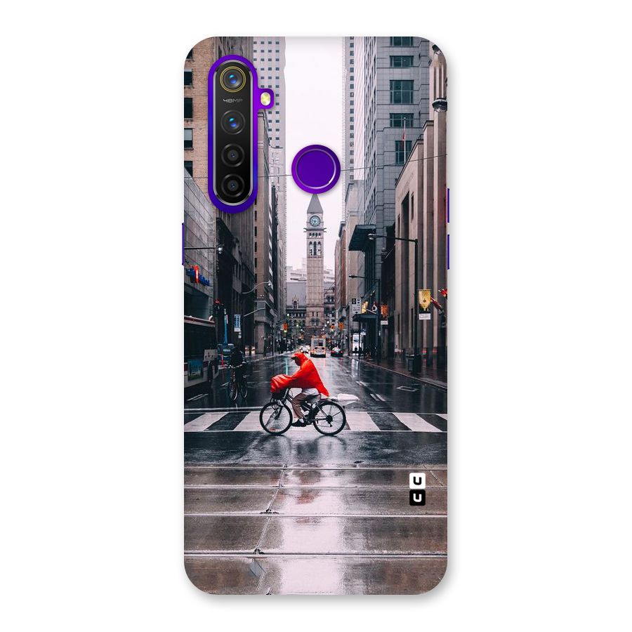Red Bicycle Street Back Case for Realme 5 Pro