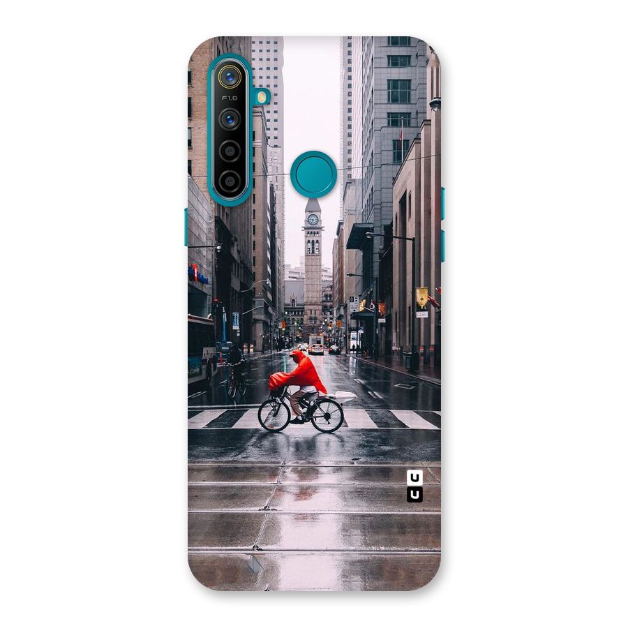 Red Bicycle Street Back Case for Realme 5i