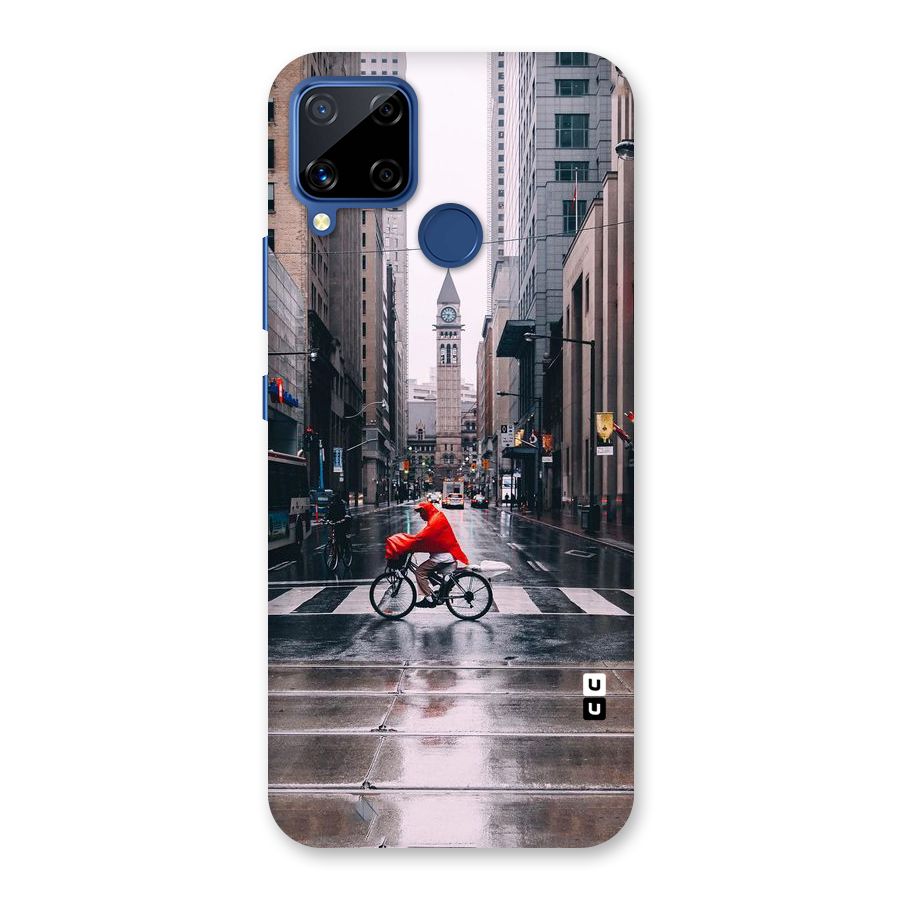 Red Bicycle Street Back Case for Realme C12