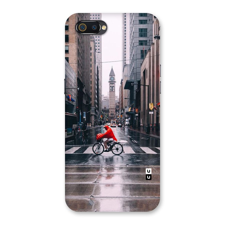 Red Bicycle Street Back Case for Realme C2