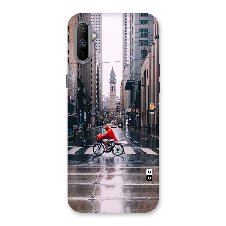 Red Bicycle Street Back Case for Realme C3