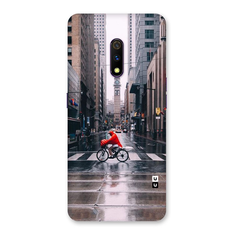 Red Bicycle Street Back Case for Realme X