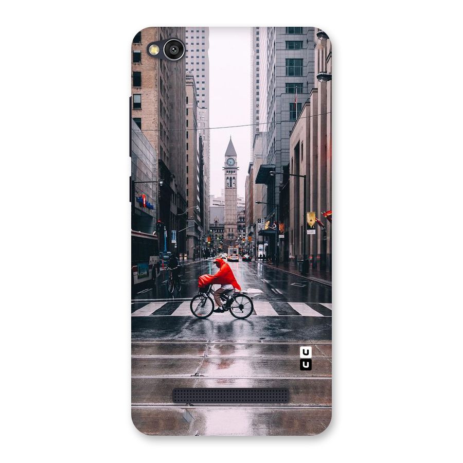 Red Bicycle Street Back Case for Redmi 4A