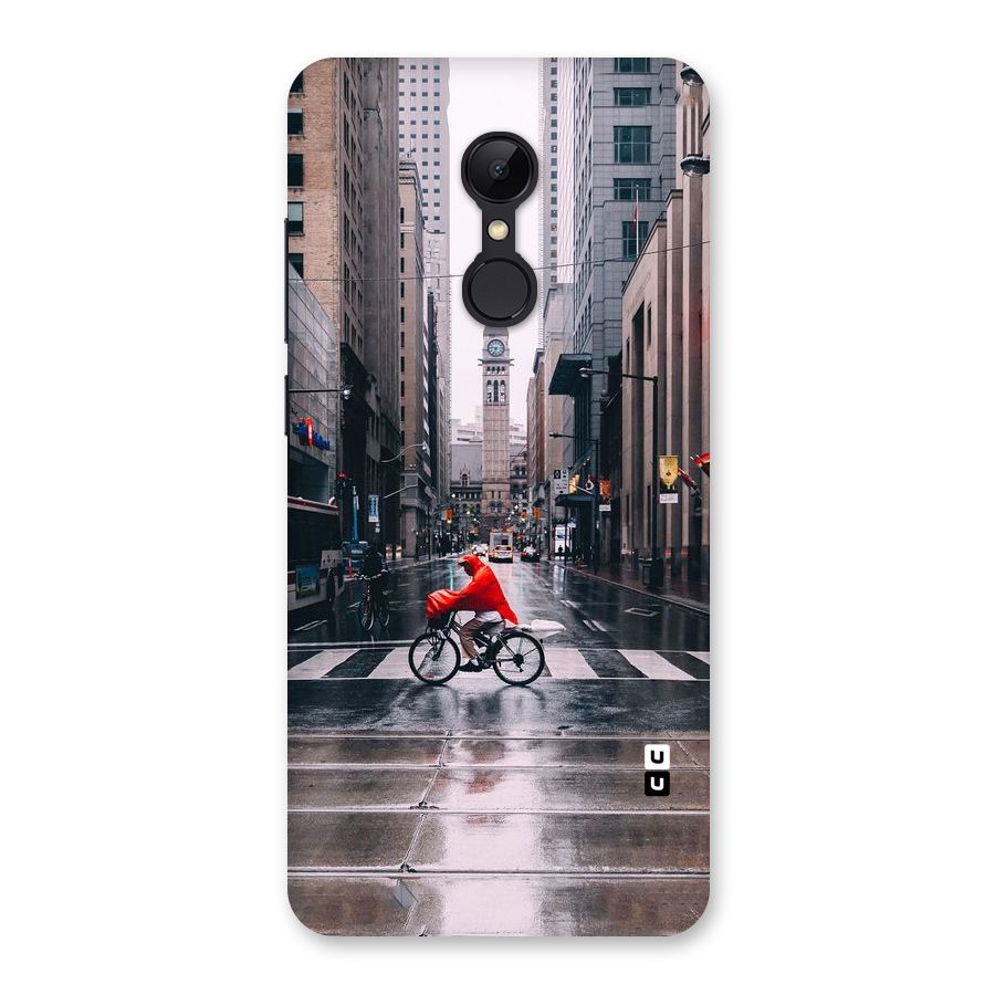 Red Bicycle Street Back Case for Redmi 5