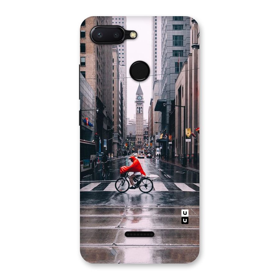 Red Bicycle Street Back Case for Redmi 6